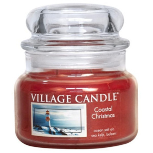 Village Candle Vonná svíčka ve skle, Vánoce v Přístavu - Coastal Christmas, malá - 262g/55 hodin