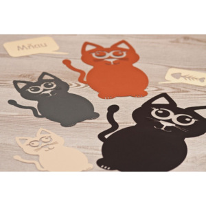 InterioArt Samolepící dekorace - kočičky