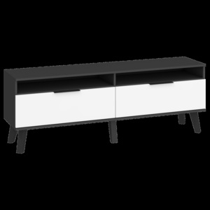 TV stolek/skříňka Sven SVN-11 (černá + bílý lesk)