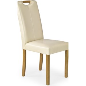 Jídelní židle Caro (buk + krémová)