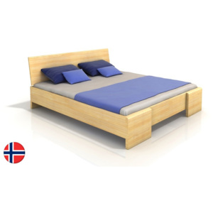 Manželská postel 160 cm Naturlig Blomst High BC (borovice) (s roštem)