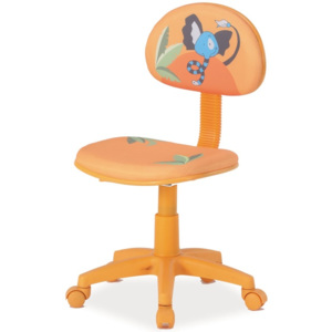 Dětská židle Hop (oranžová + vzor)