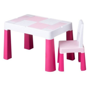 Sada nábytku pro děti Multifun - stoleček a židlička - růžová