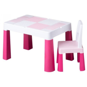 Tega Baby Sada nábytku pro děti Multifun - stoleček a židlička - růžová