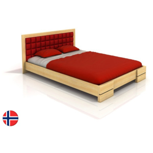 Manželská postel 200 cm Naturlig Storhamar (borovice) (s roštem)