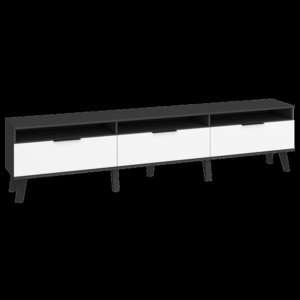 TV stolek/skříňka Sven SVN-12 (černá + bílý lesk)
