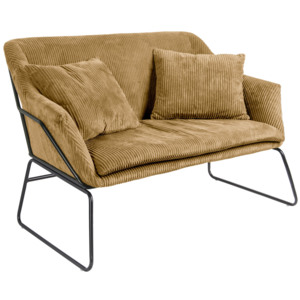 LEITMOTIV Manšestrové pískové sofa Glam, Vemzu