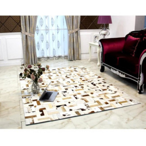 Luxusní koberec, pravá kůže, 120x180, KOŽA typ1