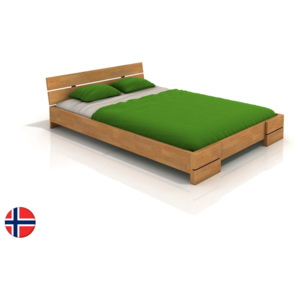 Manželská postel 200 cm Naturlig Lorenskog (buk) (s roštem)