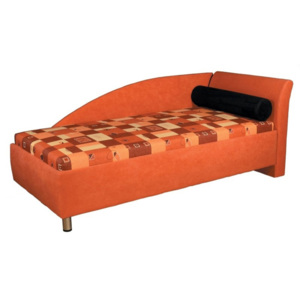 Jednolůžková postel (válenda) 90 cm Perla (s molitanovou matrací) (P)
