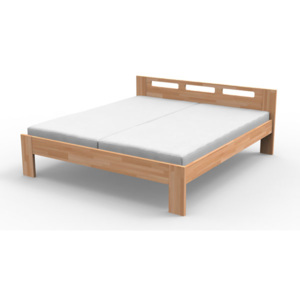 Manželská postel 160 cm Nela (masiv buk)