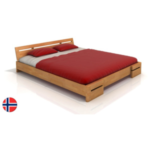 Manželská postel 180 cm Naturlig Bokeskogen (buk) (s roštem)