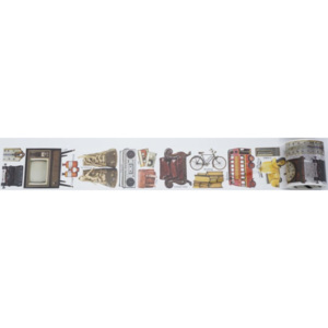 Svět pásek Washi páska “Retro museum“ (PW50D05M0013)