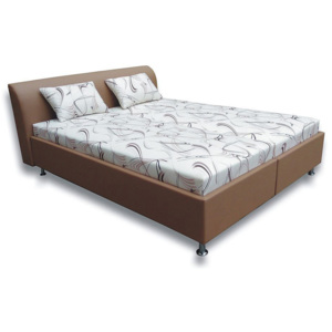 Manželská postel 160 cm Rita 2 (s pěnovými matracemi)