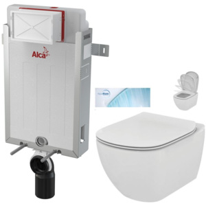 AKCE/SET/ALCAPLAST - Renovmodul - předstěnový instalační systém + WC TESI se sedátkem SoftClose, AquaBlade AM115/1000 X TE1
