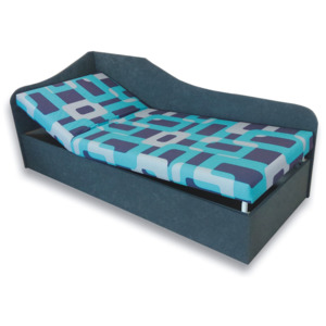 Jednolůžková postel (válenda) 80 cm Anita (Gusto 4A + Šedá 81) (L)