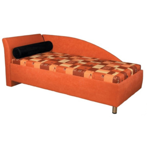 Jednolůžková postel (válenda) 90 cm Perla (s molitanovou matrací) (L)