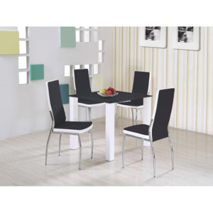 Jídelní stůl Merlot (černá) (čtvercový) (pro 4 osoby)