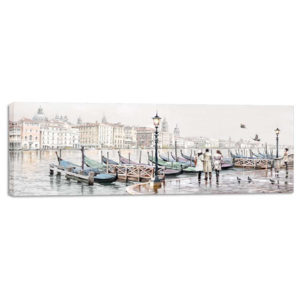Styler Obraz na plátně - Benátská gondola 45x140 cm