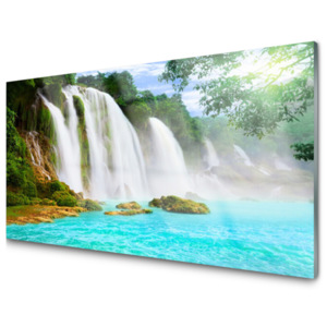 Skleněný obraz Vodopád Jezero Příroda