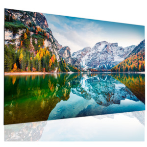 Obraz křišťálové jezero v horách (90x60 cm) - InSmile ®
