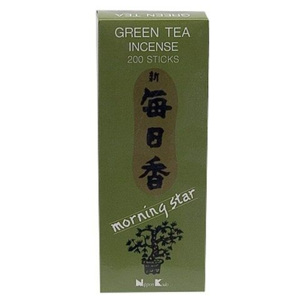 Japonsko Japonské vonné tyčinky Morning Star Green Tea 200 ks