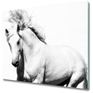 Skleněná krájecí deska Bílý kůň