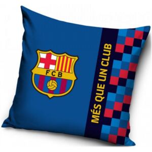 Carbotex • Povlak na polštář FC Barcelona - motiv MÉS QUE UN CLUB - 40 x 40 cm