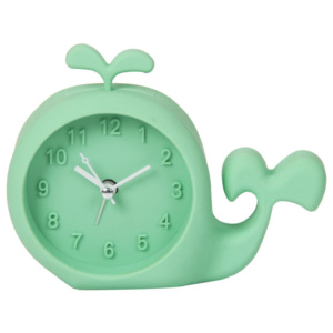 Zelené hodiny s budíkem Just 4 Kids Green Whale