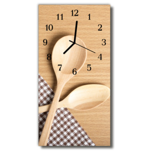 Nástěnné hodiny vertikální  Kuchyňská lžíce béžová