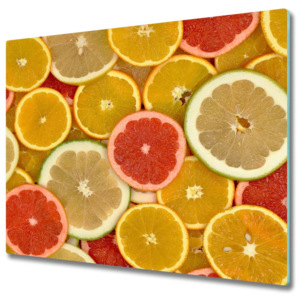Skleněná krájecí deska Citrusové ovoce
