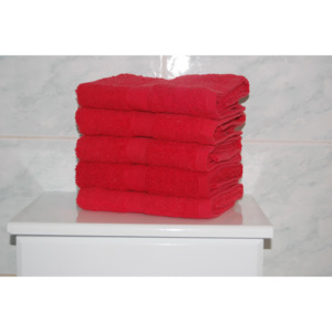 Froté ručník CRYSTAL - červený 48 x 88 cm