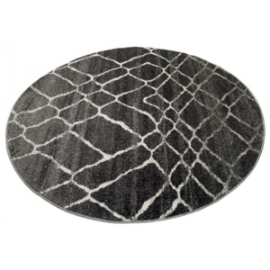 Luxusní kusový koberec JAVA kulatý JA0620-KR - průměr 130 cm