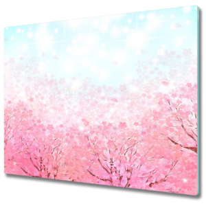 Skleněná krájecí deska Třešňové květy