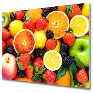 Skleněná krájecí deska Barevné ovoce