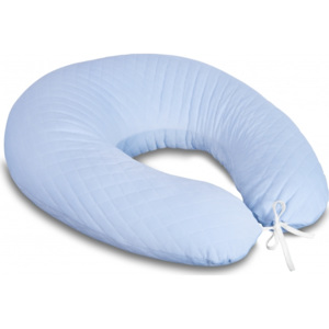 Miminu Kojící polštář - relaxační poduška 175 cm, Velvet lux Miminu, prošívaný - modrý