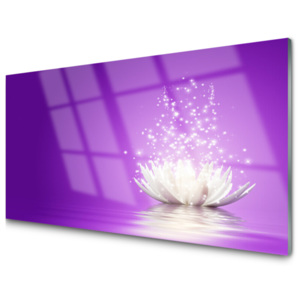 Kuchyňský skleněný panel Skleněný Květ Lotosu