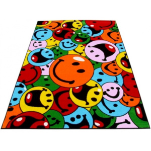 Kusový koberec dětský JE0140 - Smajlíci - 160x220 cm
