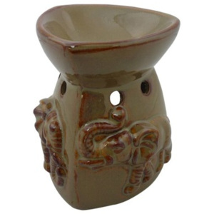 Čína Aromalampa keramika, sloni, béžová