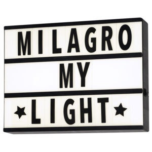 MILAGRO LIGHT BOX 223 bílá/černá Nástěnné LED svítidlo