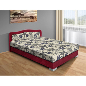 Nabytekmorava Levná postel s úložným prostorem Apollo 200x140 Barva: bordó/šedá