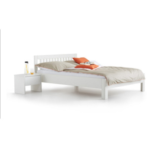 Lodygowianka Dřevěná postel Paul Velikost: 120 x 200 cm, Materiál: Olše, Odstín: Bílá