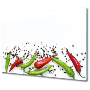 Skleněná krájecí deska Chilli papričky