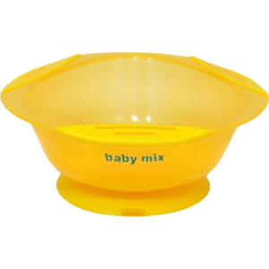 Dětská protiskluzová miska Baby Mix žlutá