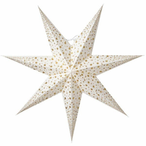 Závěsná svítící hvězda Isadora White 60 cm