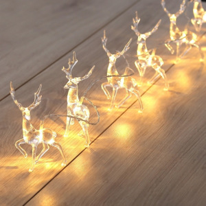 Svítící řetěz ve tvaru sobů DecoKing Deer, délka 1,65 m