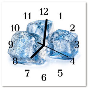 Nástenné skleněné hodiny led