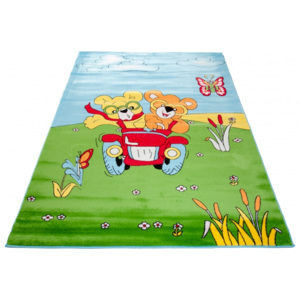 Kusový koberec dětský J0000 - Medvědi na výletě - 80x150 cm