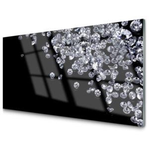 Kuchyňský skleněný panel Skleněný Diamanty Umění