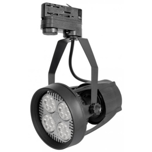 LED Solution Černé lištové svítidlo 3F + LED žárovka 11W Barva světla: Denní bílá